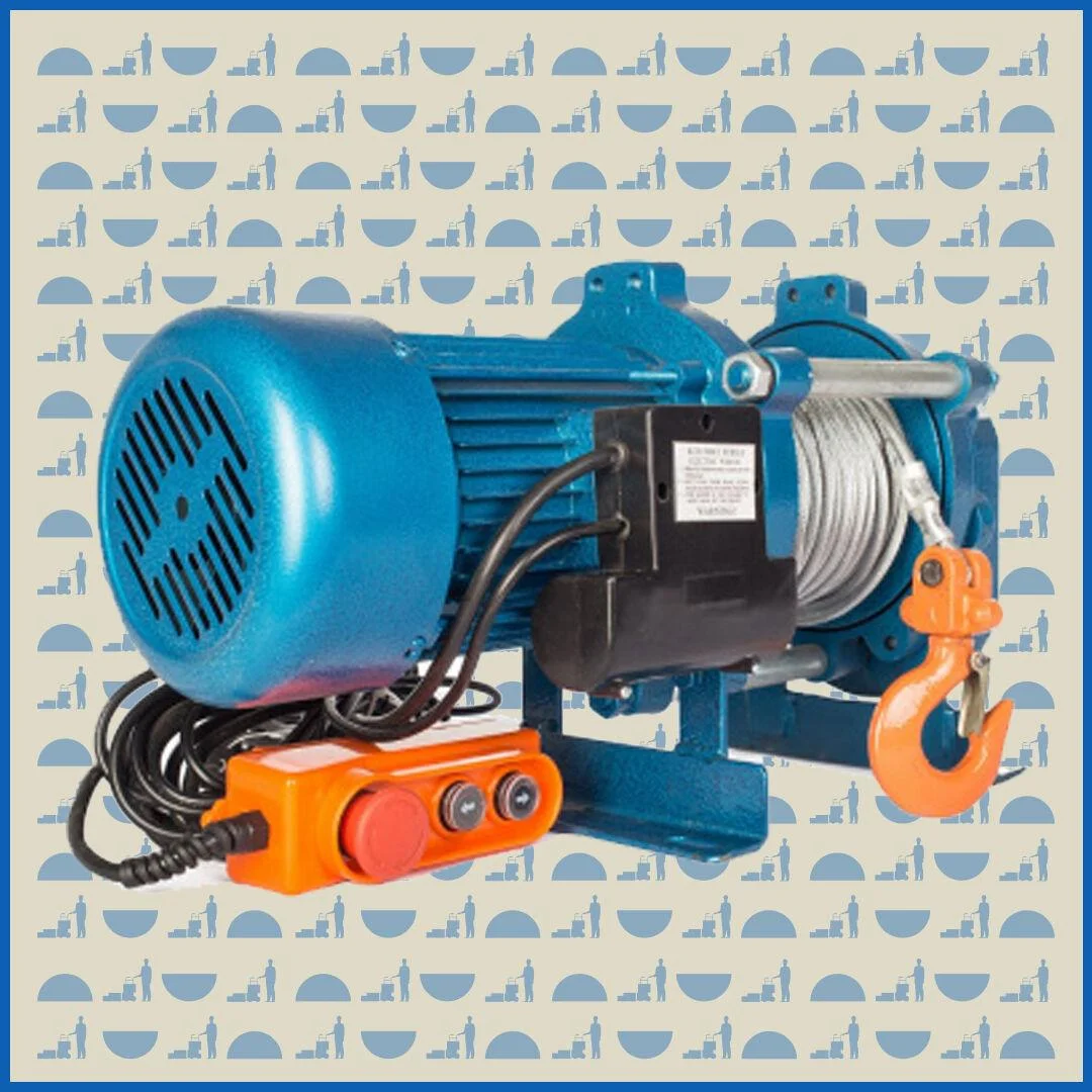 Лебедка HUNTERPARTS ЛЭК-300 E21 (KCD) 300 кг 220 В с канатом 100 м