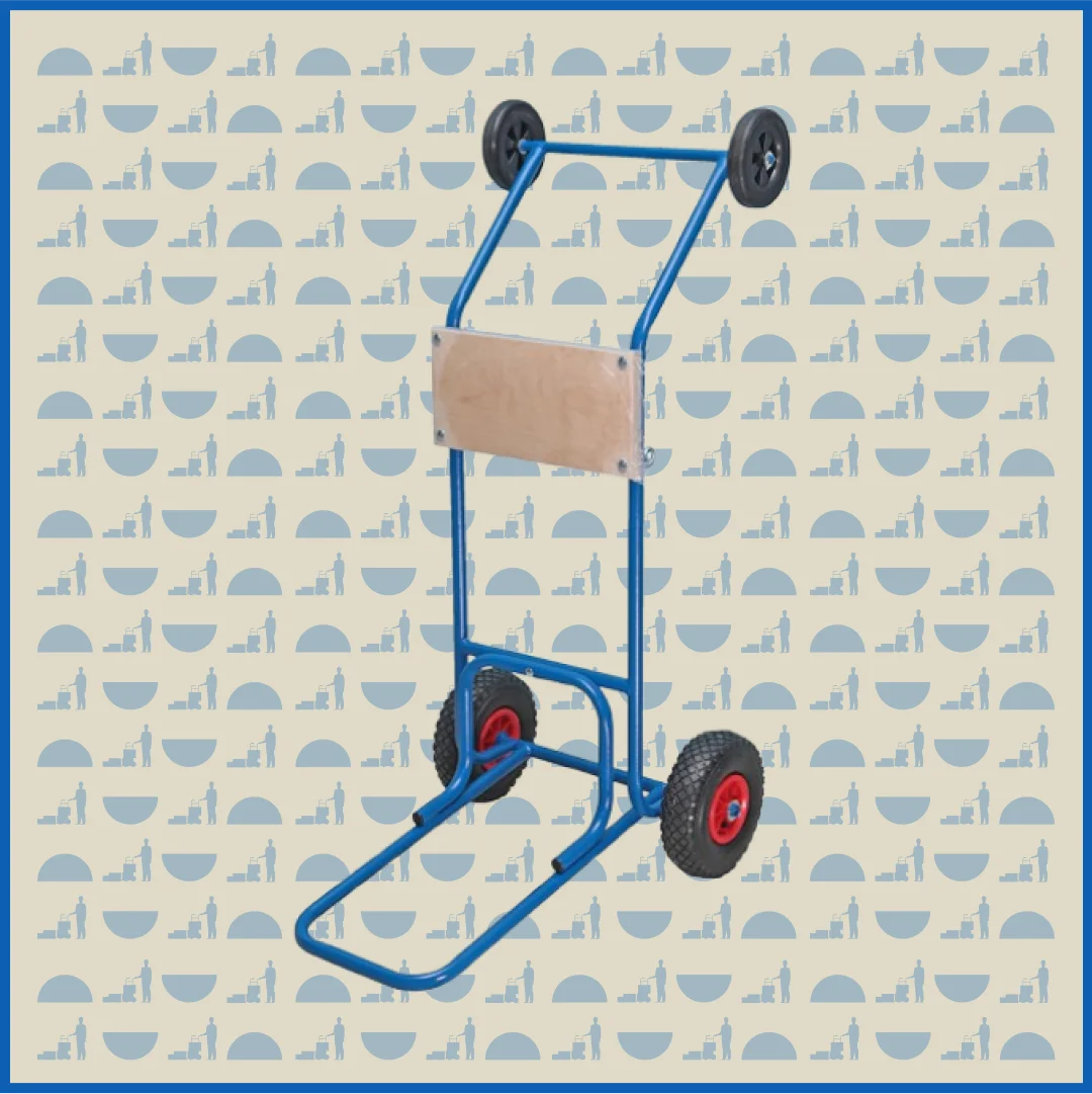 Тележка HUNTERPARTS ТЛ-1 для подвесных лодочных моторов (2 колеса d260 пневмо, 2 колеса d100 резина)