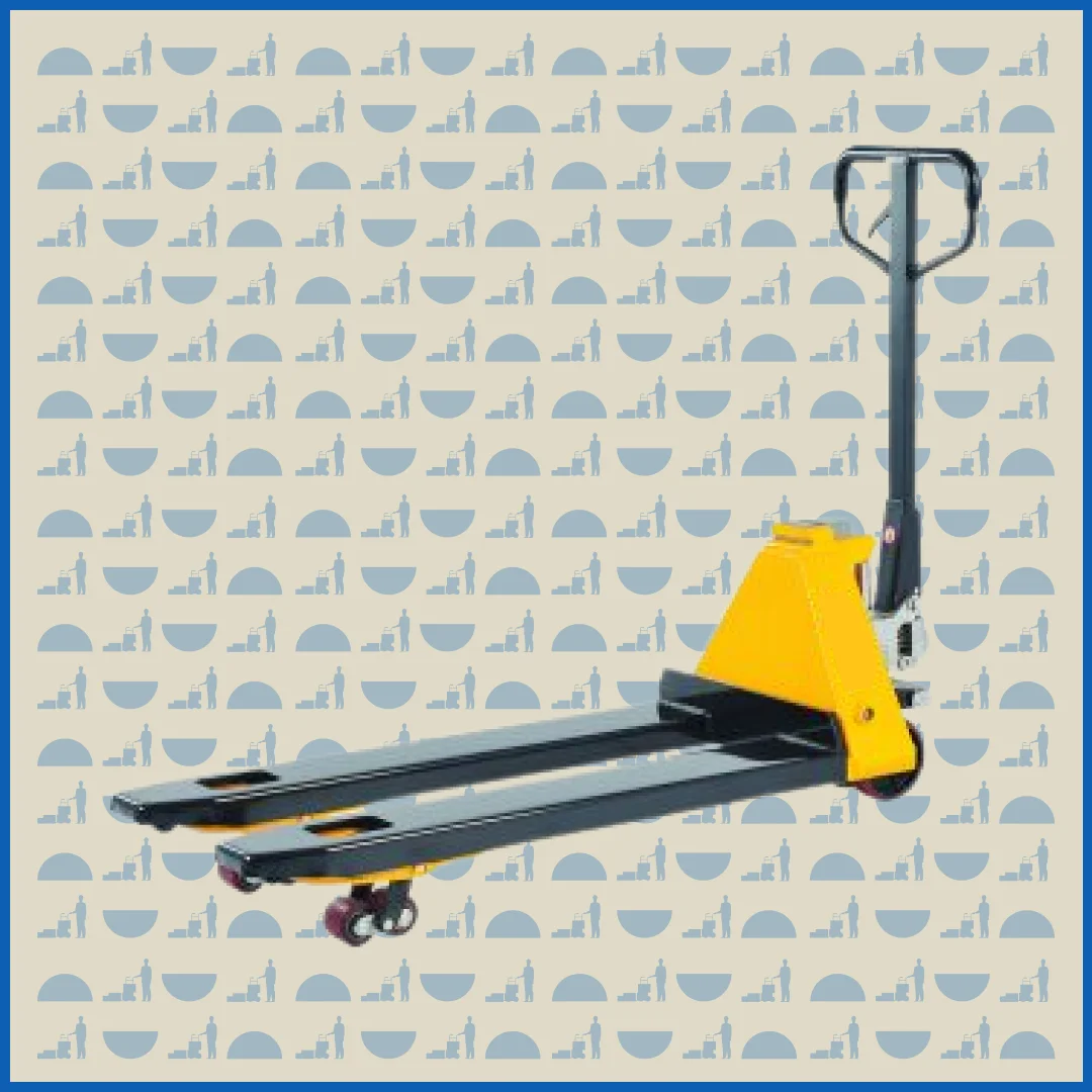 Тележка гидравлическая HUNTERPARTS 2000 кг 1150 мм BFC6-7M с весами (полиуретановые колеса)