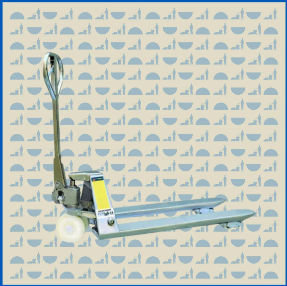 Тележка гидравлическая HUNTERPARTS 3000 кг 800 мм BX нержавеющая сталь (нейлоновые колеса)