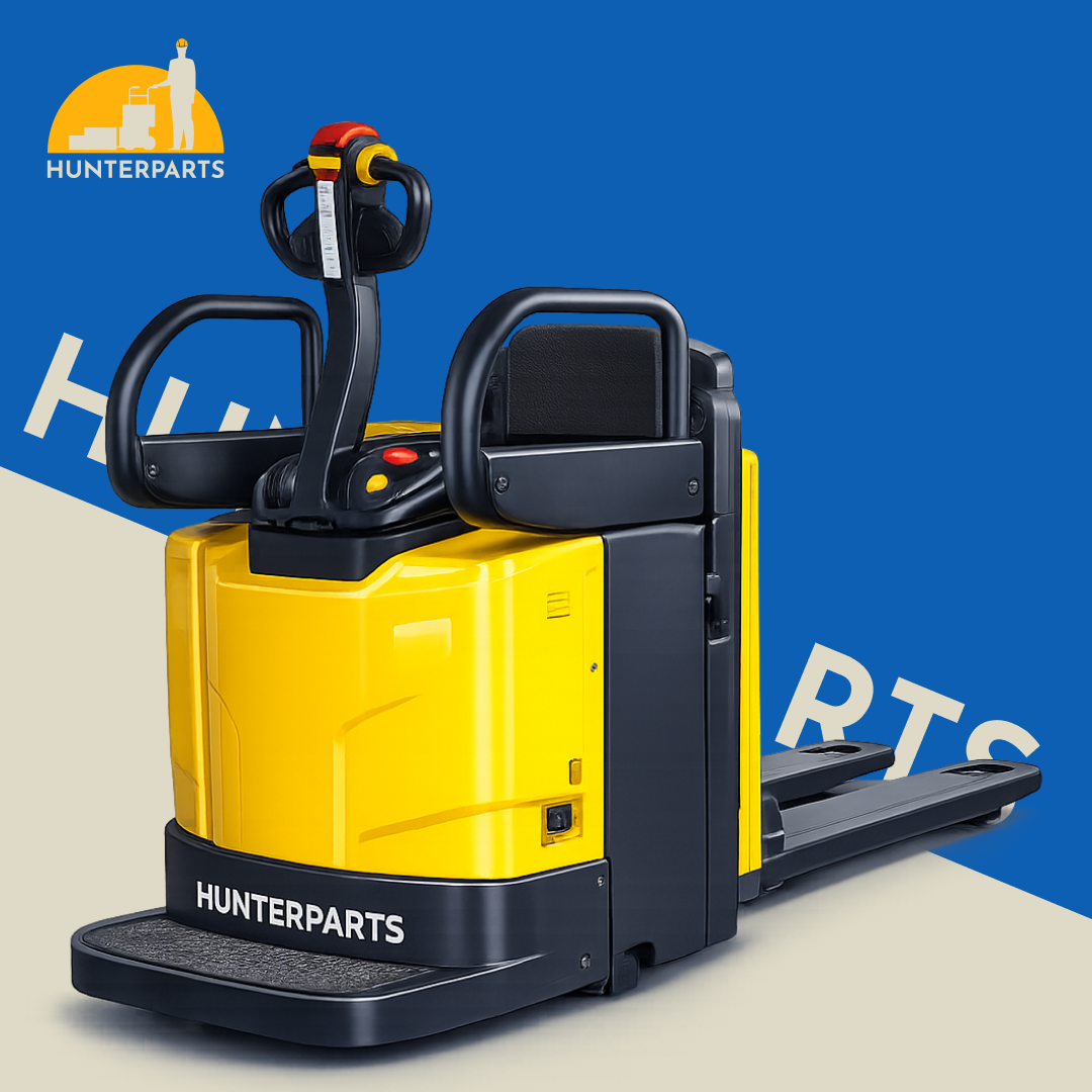 Электрическая тележка HUNTERPARTS 2000 кг с платформой – для интенсивной эксплуатации