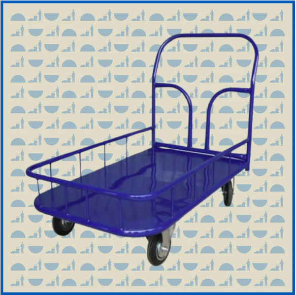 Тележка платформенная HUNTERPARTS ТП-Б 600 с бортами (800х1200) (без колес)
