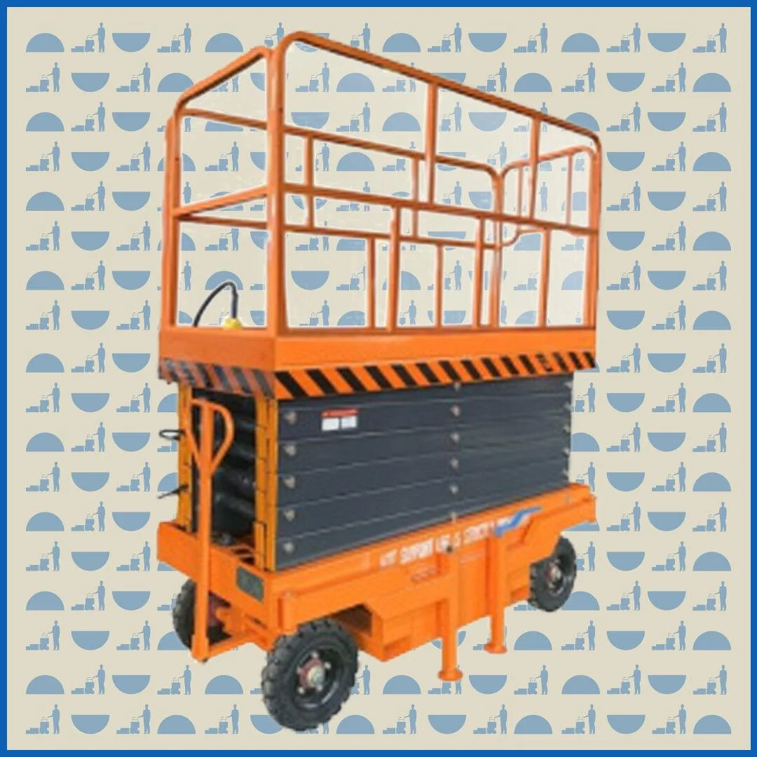 Подъемник ножничный передвижной 500 кг 12 м HUNTERPARTS SJY (от сети) (G)