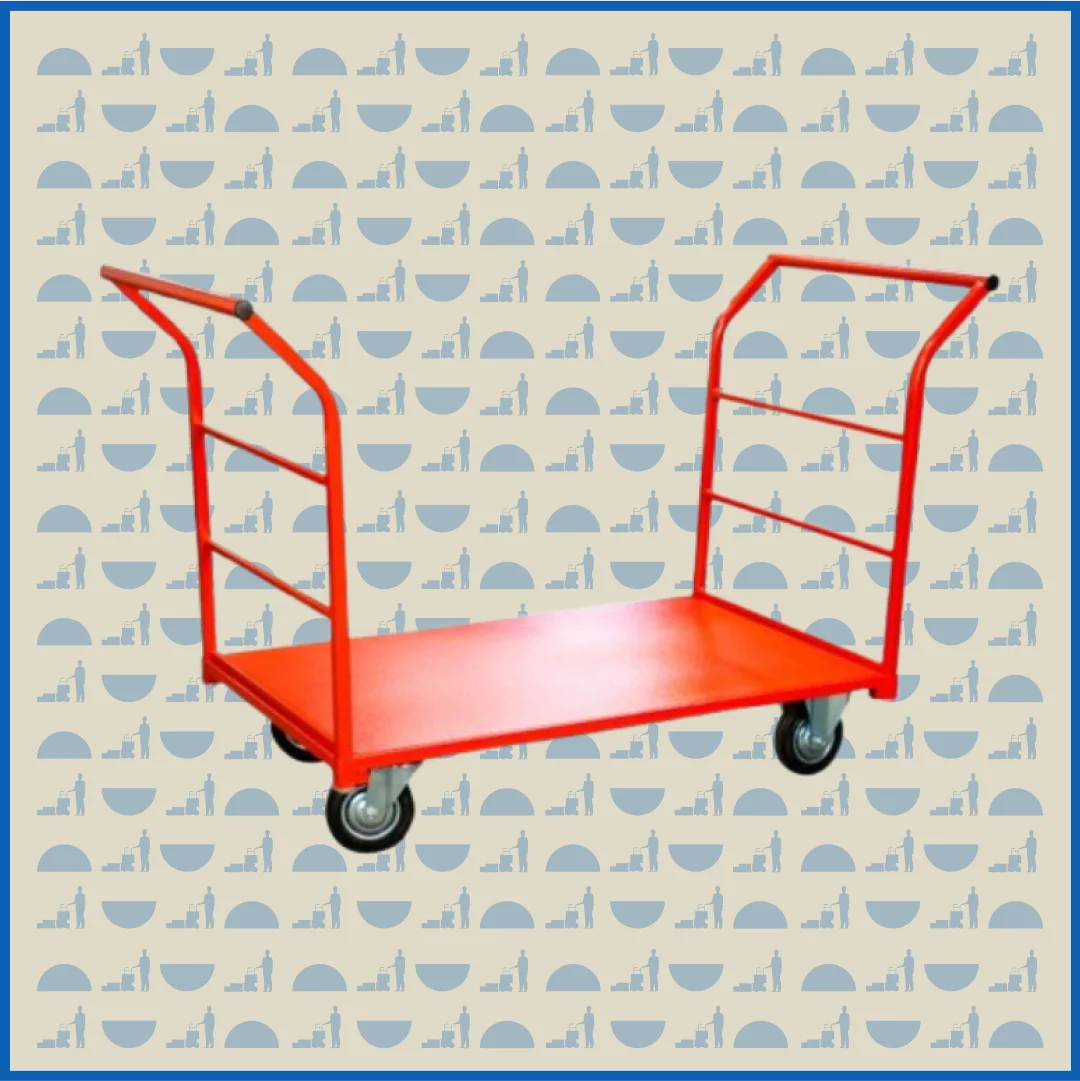 Тележка платформенная HUNTERPARTS ТП-3Д (700х1200) с двумя ручками (колеса 200)