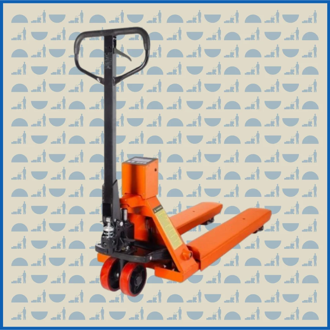 Тележка гидравлическая HUNTERPARTS 2000 кг 1150 мм CBY-CW2 (модель N) с весами (полиуретановые колеса)