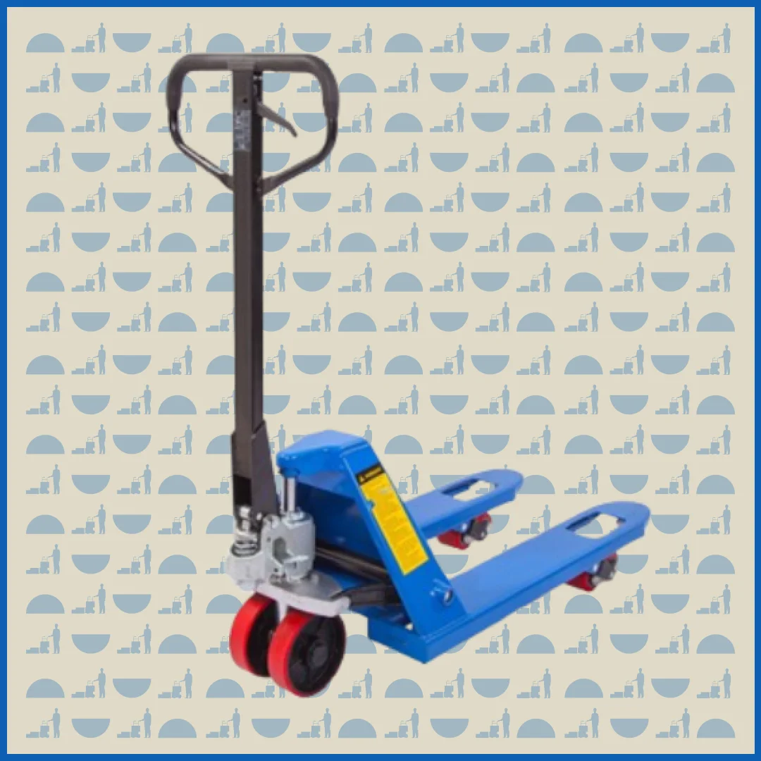 Тележка гидравлическая HUNTERPARTS 2500 кг 600х450 мм RHP (полиуретановые колеса)