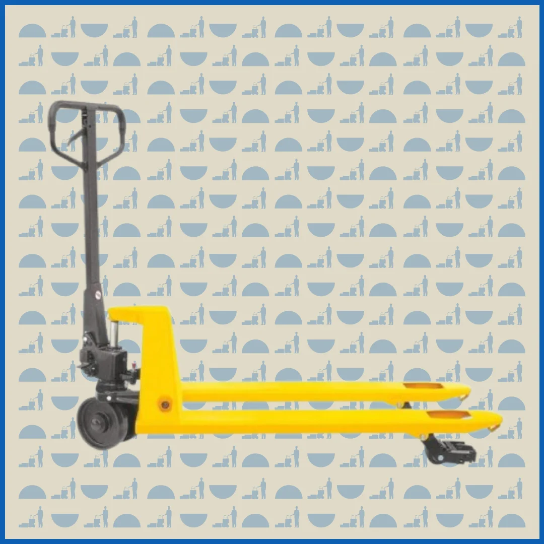 Тележка гидравлическая HUNTERPARTS 2500 кг 1150 мм BFT 4 направления (полиуретановые колеса)