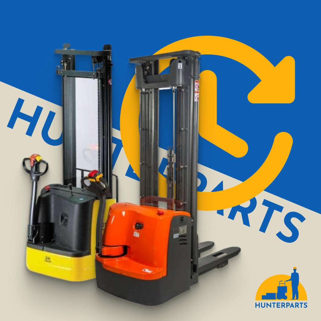 Как ускорить складские процессы в 2 раза? Самоходные штабелеры от HUNTER PARTS